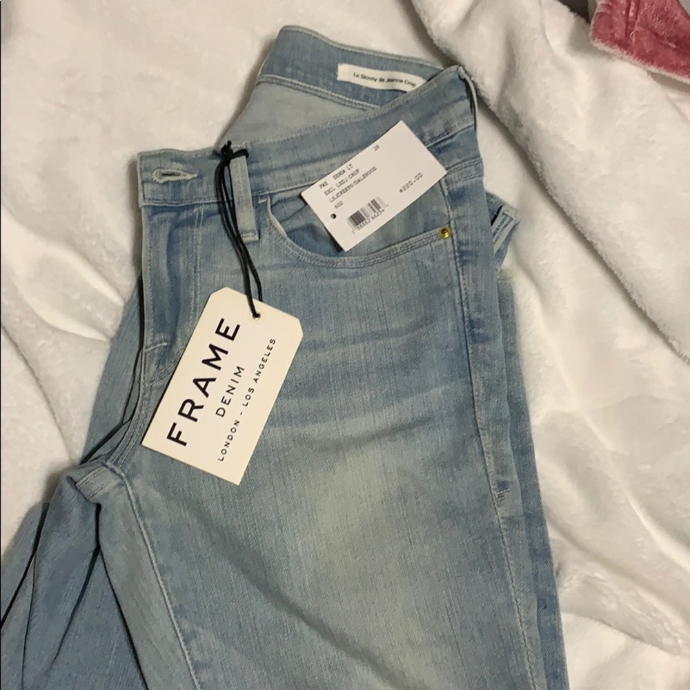 NWT Frame jeans Le Skinny de Jeanne crop